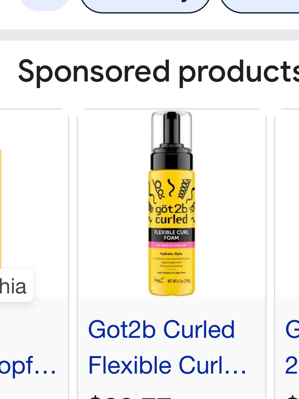 got2b Curled Flexible Curl Foam - Yellow